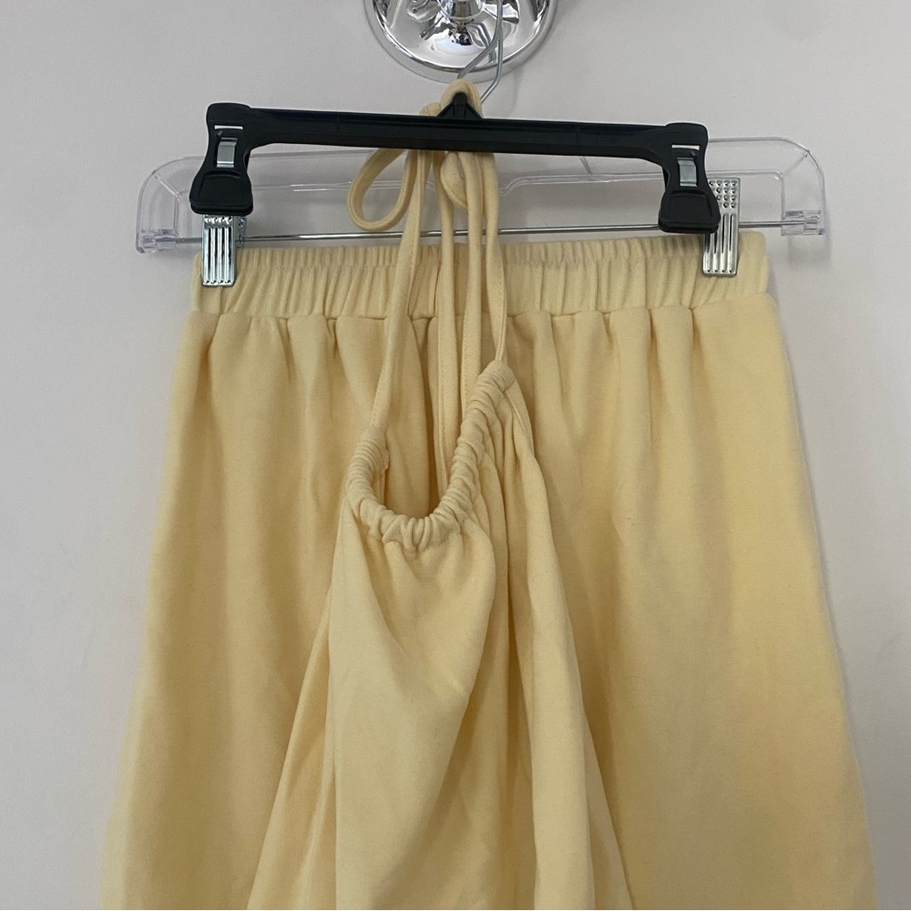 Cider Yellow Short and Top Terry Lounge Set